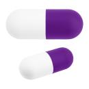 WHITE WITH PURPLE;Purple