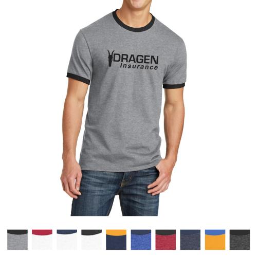 Port & Company&reg; Core Cotton Ringer Tee