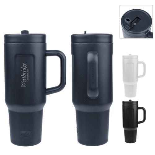 Drinkware - Tumblers - 40 Oz. Cutter & Buck&reg; Recycled Stainless Steel Tumbler