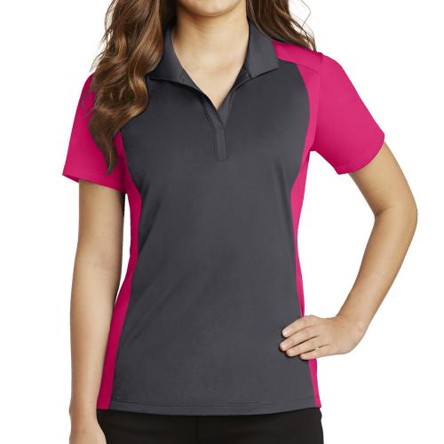 Sport-Tek&reg; Ladies' Colorblock Micropiqu&eacute; Sport-Wick&reg; Polo