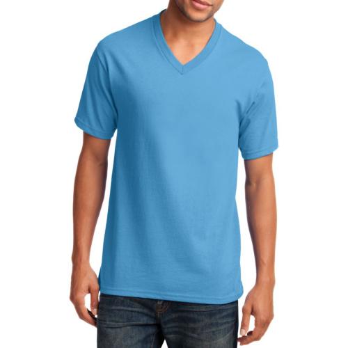 Port & Company&reg; Core Cotton V-Neck Tee