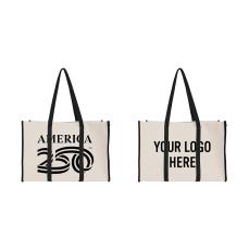 America250&trade; Recycled Canvas Wrap Around Tote Bag - Eco Friendly