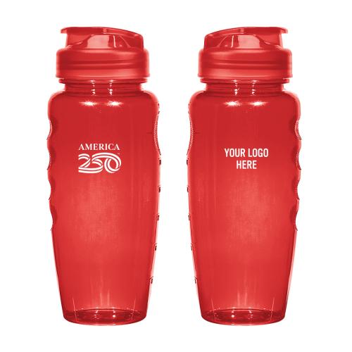 Drinkware - Plastic Bottles - America250&trade; 30 Oz. Poly-Clear&trade; Gripper Bottle