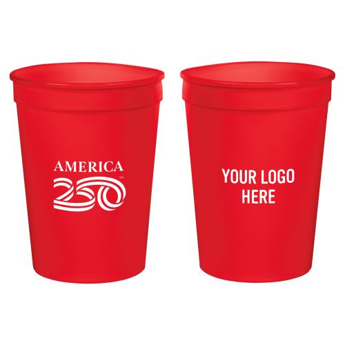 Drinkware - Cups - Plastic Cups - PatriotSipper 12oz Bold Red Stadium Cup