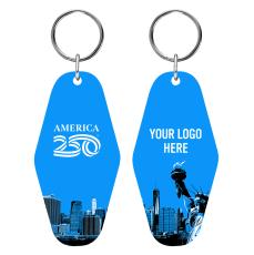 America250&trade; Acrylic Motel Key Tag - Keychains