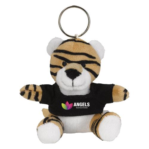 Toys & Novelties - Plush Stuffed Animals - TigerTee Plush Key Chain â Customizable Charm