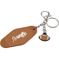 Gridiron Clip & Charm Keychain - Keychains
