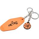 SwishKey Sporty Motel Keychain - Orange Charm