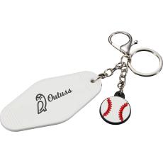 SluggerSway Sports Keychain - White PVC - Keychains