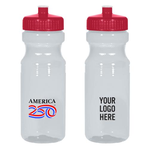 Drinkware - Sports Bottles - America250&trade; 24 Oz. Poly-Clear&trade; Fitness Bottle