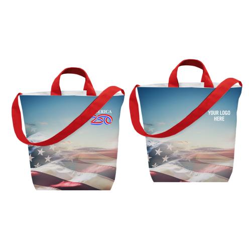 Bags - Tote Bags - America250&trade; Sublime Series rPET Satchel Tote Bag