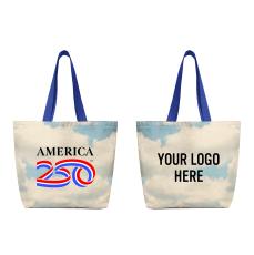 America250&trade; 14 Oz. Recycled Canvas Tote Bag - Tote Bags