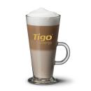 ClaroFlair 12oz Glass Layered Brew Mug