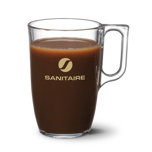 Drinkware - Mugs - ClearLux 12oz Streamline Glass Mug