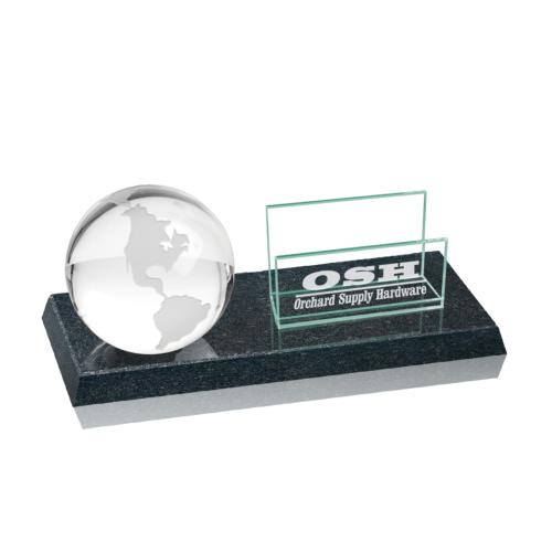 Desk & Office - Card Holders - GlobeVista Granite Card Holder