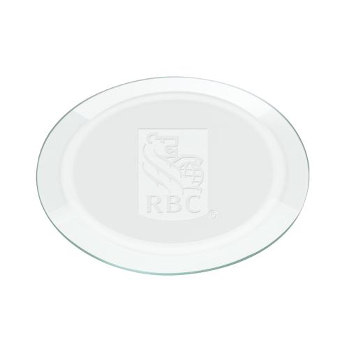 Drinkware - Barware - Coasters - ClearWaves Glass Coasters Set with Wood Base