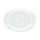 ClearWaves Glass Coasters Set with Wood Base