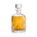 Ribbed Elegance 33oz Crystal Decanter