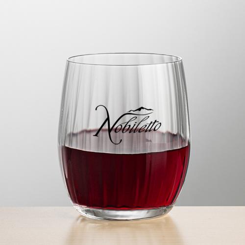 Drinkware - Barware - Wine Glasses - RippleCrafte 10oz Etched Wine Glass Duo
