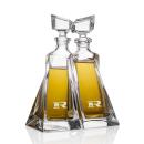 CrystAlign Twin Decanter Gift Set - Deep Etch