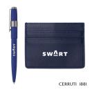 Cerruti 1881&reg; Brick Card Holder & Block Pen Gift Set