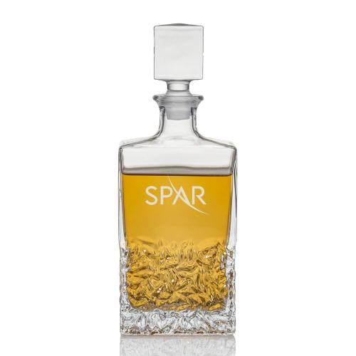 Drinkware - Barware - Decanters - GlacierGlow 25oz Etched Decanter