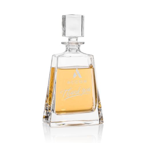 Drinkware - Barware - Decanters - CrystalEssence 24oz Whiskey Decanter Set