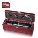 RoseLuxe Wine Set Box - Black Satin