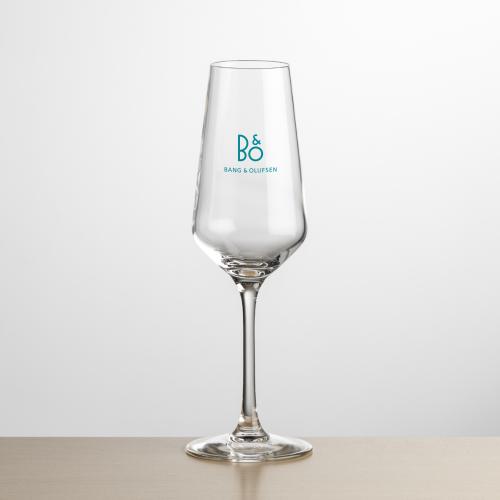 Drinkware - Barware - Champagne Flutes - ClarityFlute Glass - Etch & Print Gift Set