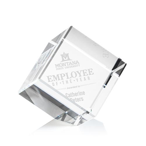 Desk & Office - Paperweights - PrismPeak 3D Crystal Recognition Cube