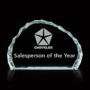 IcedJade Summit Paperweight - Deep Etch