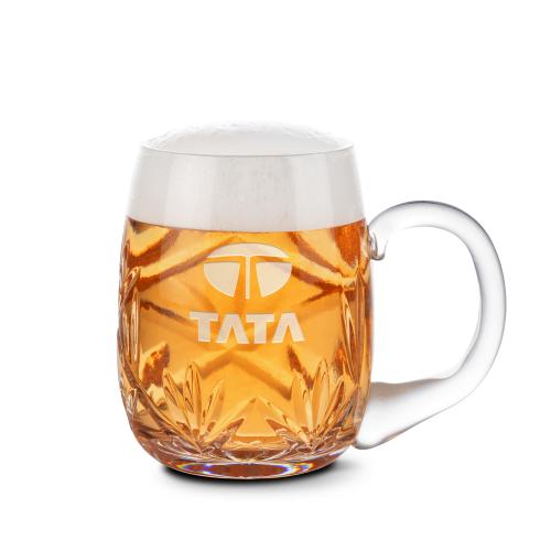 Drinkware - Barware - Beer Glasses & Stiens - CrystalBrew 21oz Deep Etch Beer Stein