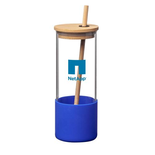 Drinkware - Tumblers - EcoZen 17oz Glass & Bamboo Hydration Tumbler