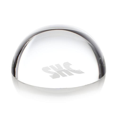 Desk & Office - Paperweights - CrystalVue Dome Etch Paperweight