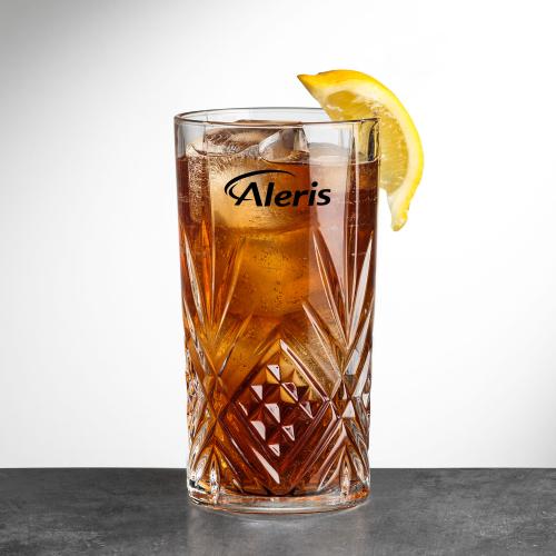 Drinkware - Barware - Hiball Glasses - CrystalVue 12oz Imprint Hiball Glass Duo