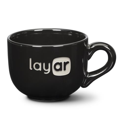 Drinkware - Mugs - Caf&eacute;Clasp 16oz Deep Etch Ceramic Latte Mug