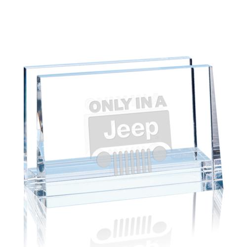 Desk & Office - Card Holders - CrystalVista Deep Etch Card Holder