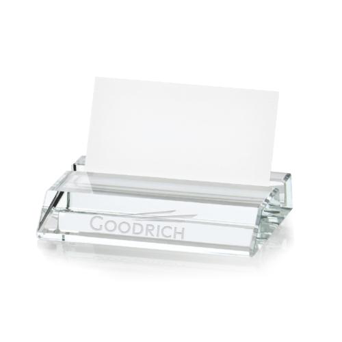 Desk & Office - Card Holders - CrystalClarity Card Holder - Clear Elegance