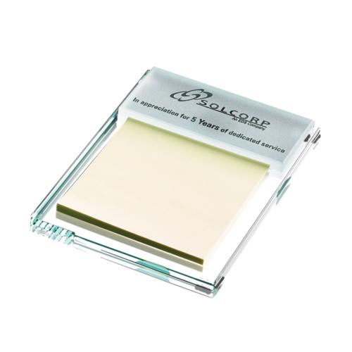 Desk & Office - Sticky Notes - JadeGlass MemoMate Etched Note Holder