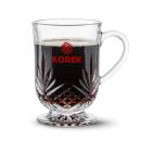EleganceCrystal 10oz Glass Footed Mug