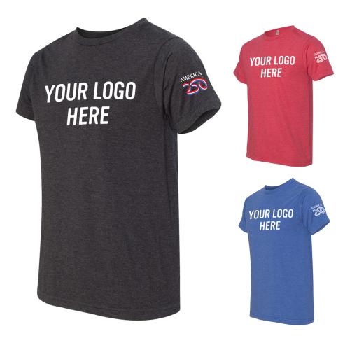 Apparel - Shirts - Short Sleeve Tees - America250&trade; USA Made 50/50 Fine Jersey Crew T Shirt