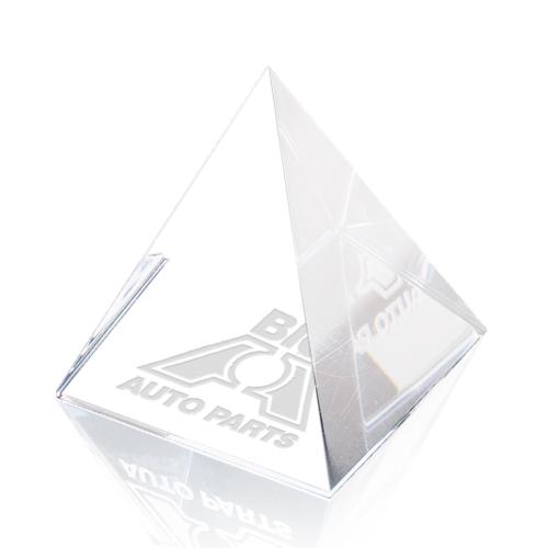 Desk & Office - Paperweights - Clarity Peak Crystal Pyramid Award