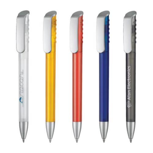 Pens & Writing - Ballpoint Pens - Top Spin Silver Pen