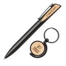 EcoFusion Bamboo Pen & Keyring Set