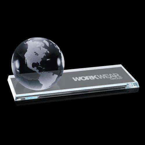 Desk & Office - Paperweights - GlobeStar Crystal Desk Award
