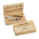 VinoBamboo Luxe Engraved Gift Set