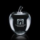 OptiApple Crystal Award - Deep Etch