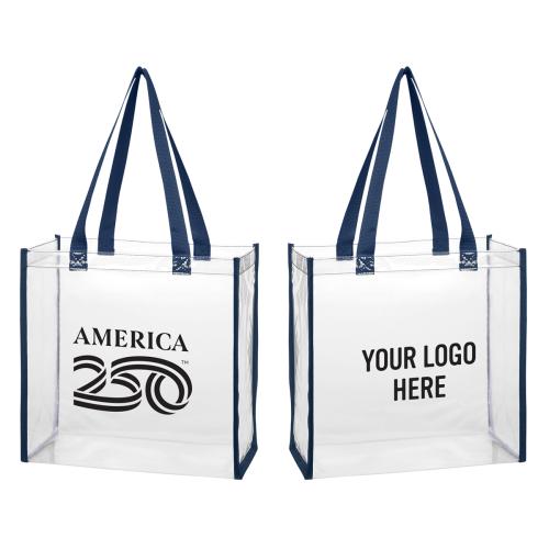 Bags - Tote Bags - Clear & Transparent - America250&trade; Clear EVA Tote Bag