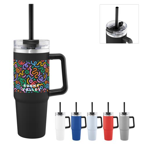 Drinkware - Tumblers - EcoSip 30oz Color Splash Tumbler