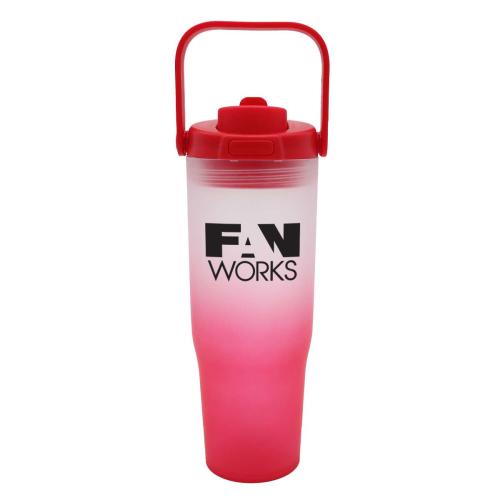 Drinkware - Tumblers - Halcyon&reg; 30 oz. Recycled Ombre Tumbler with Carrying Handle